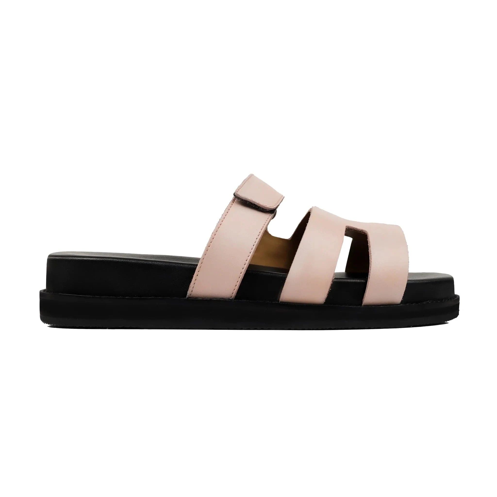 Noirtide Women’s Pink Leather Slippers