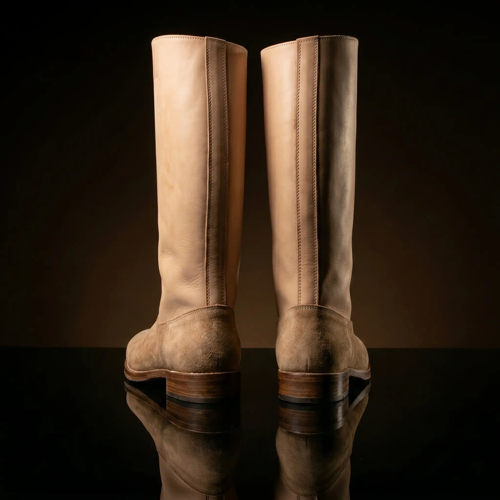 Pair of WW1 German Marschstiefel marching boots handcrafted by NOIRTIDE