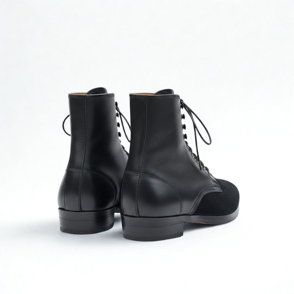 noirtide WW2 German M37 Black Low Boots