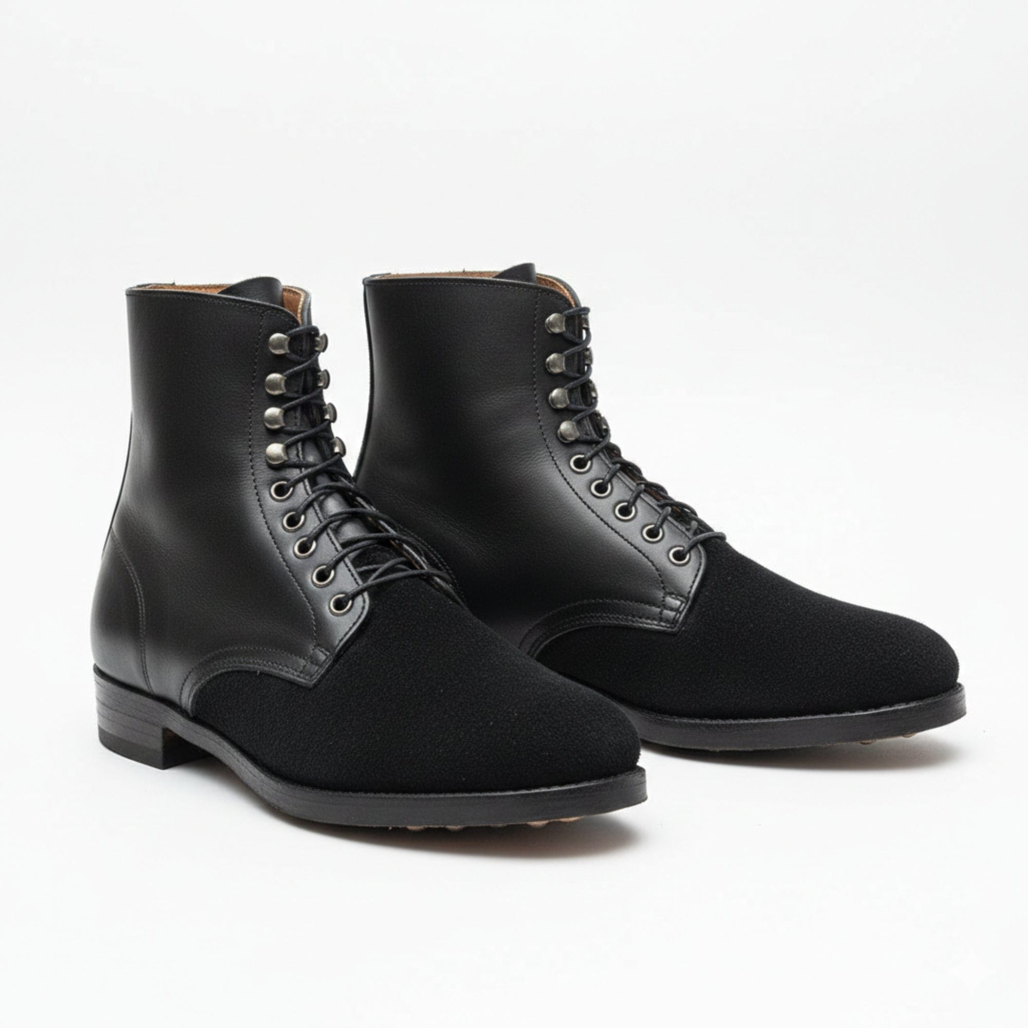 noirtide WW2 German M37 Black Low Boots