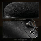 Black leather texture on NOIRTIDE WW2 German M37 low boots