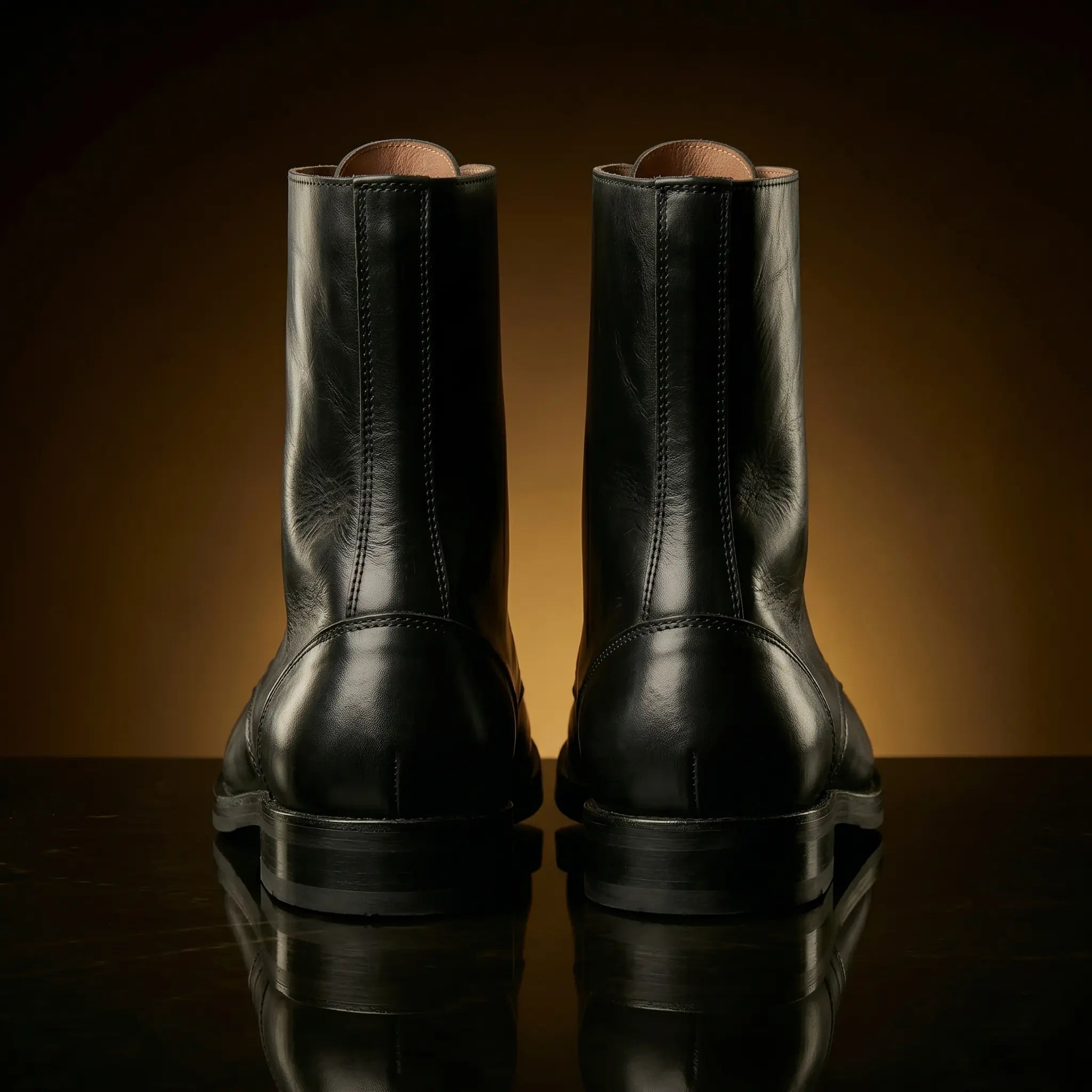 Pair of WW2 German Panzer crew boots made to order by NOIRTIDE