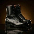 WW2 German Panzer boots in leather — handmade Wehrmacht reenactment footwear by NOIRTIDE