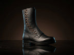 WW2 German Fallschirmjager paratrooper boots with side lacing — NOIRTIDE