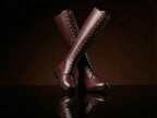 Front view of NOIRTIDE WW2 German SA Kampfzeit tall leather boots