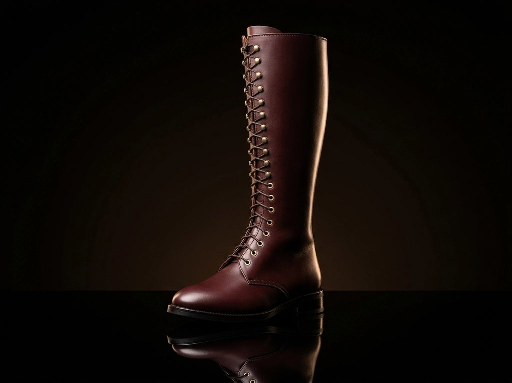 WW2 German SA Kampfzeit tall leather boots — handmade by NOIRTIDE