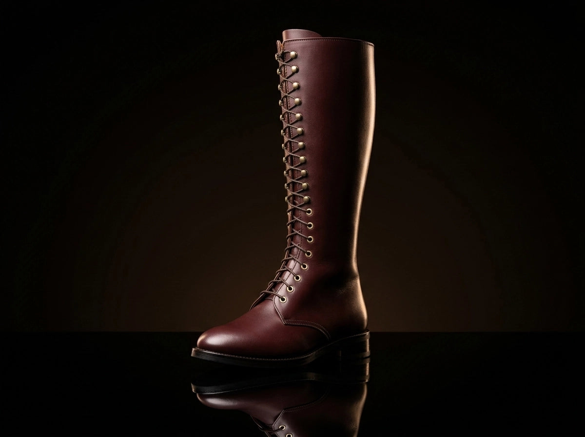 WW2 German SA Kampfzeit tall leather boots — handmade by NOIRTIDE