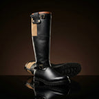 Commando sole on authentic WW2 Luftwaffe flight boots by NOIRTIDE