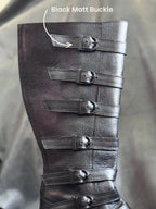 Multi-Buckle Knee High Renaissance Boots