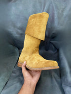 Captain Jack Sparrow cosplay boots in leather — handmade by NOIRTIDE