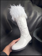 Santa Calus Stiefel mit abnehmbarem Fell personalisieren