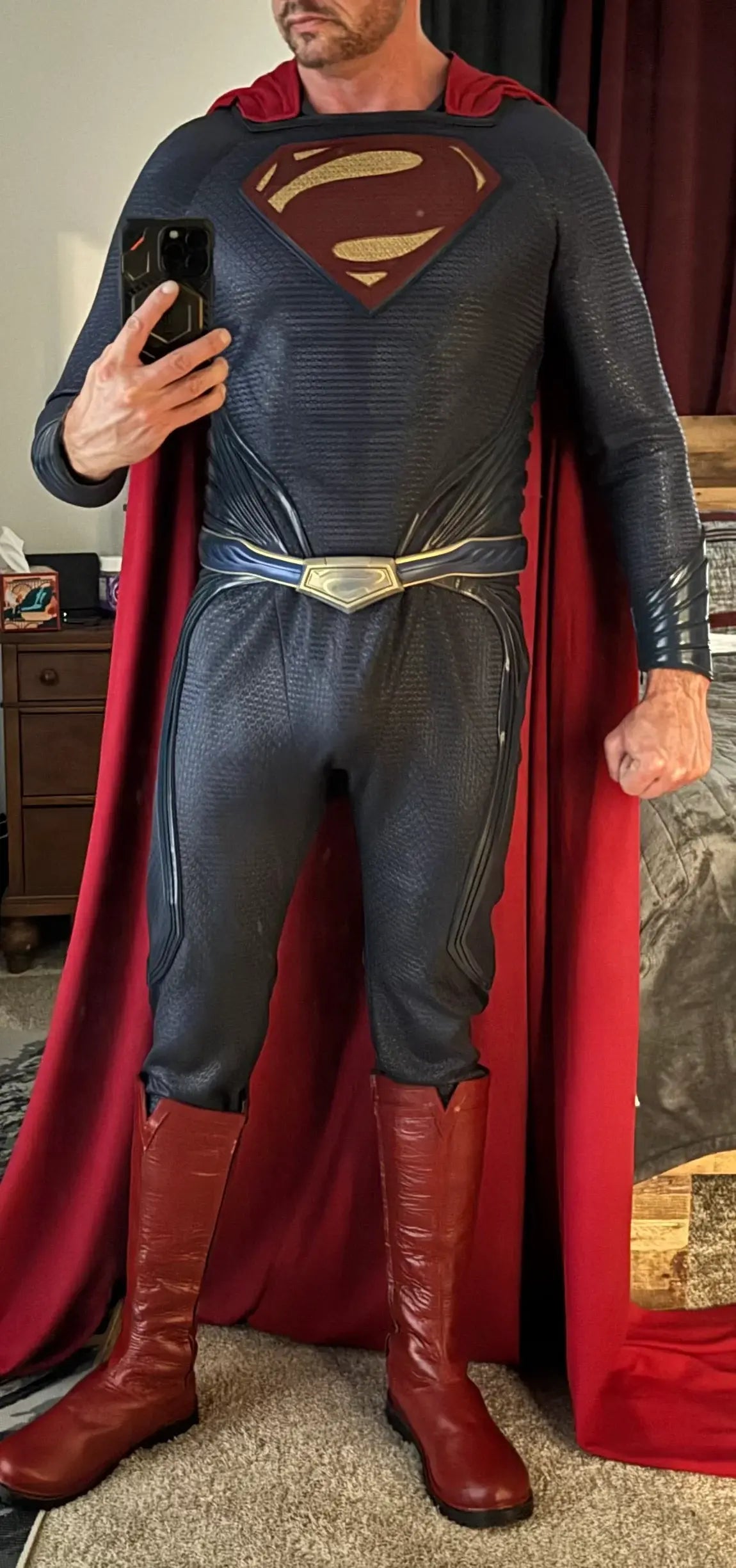noirtide superman red boot