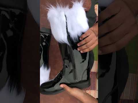 Customize Santa Calus Boots with Detachable Fur